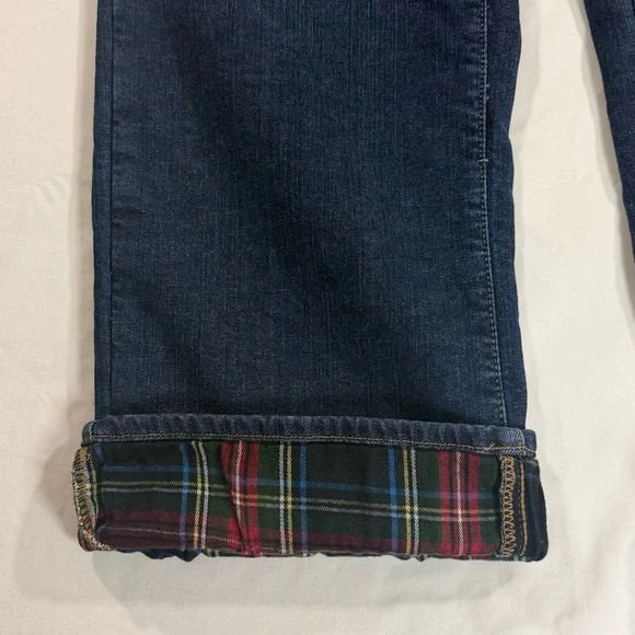 L.L. Bean Women's Favorite Fit Flannel Lined Jeans Size 16 Petite - Picture 9 of 14
